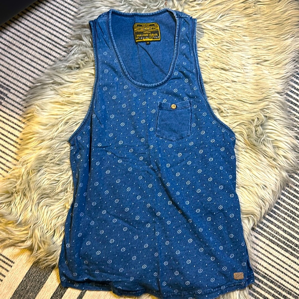 Unisex Blue Sleeveless top